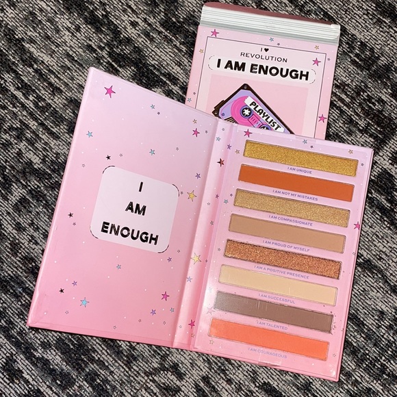 •I LOVE REVOLUTION•NIB "I AM ENOUGH" 8/SOFT MATTE & METALLIC EYESHADOWS PALETTE - Picture 4 of 4